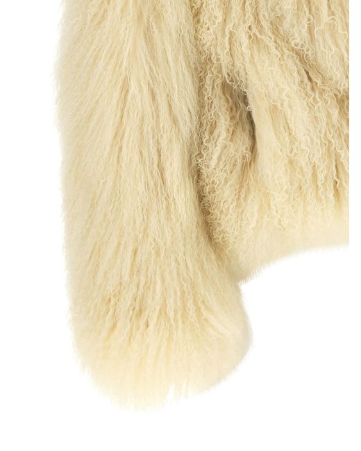 Blancha Natural Cashmere Biker Jacket Clothing