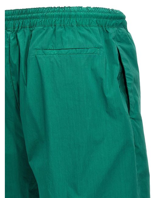 PT01 Green Elastic Shorts for men