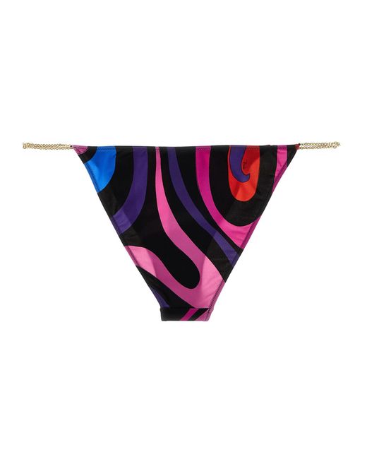 Emilio Pucci Purple 'Marmo' Bikini Bottom
