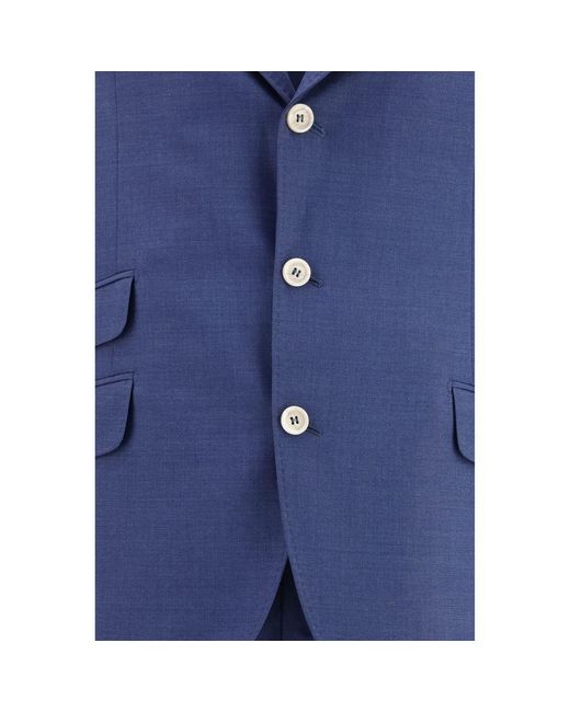 Brunello Cucinelli Blue Wool Oves Aries Two for men