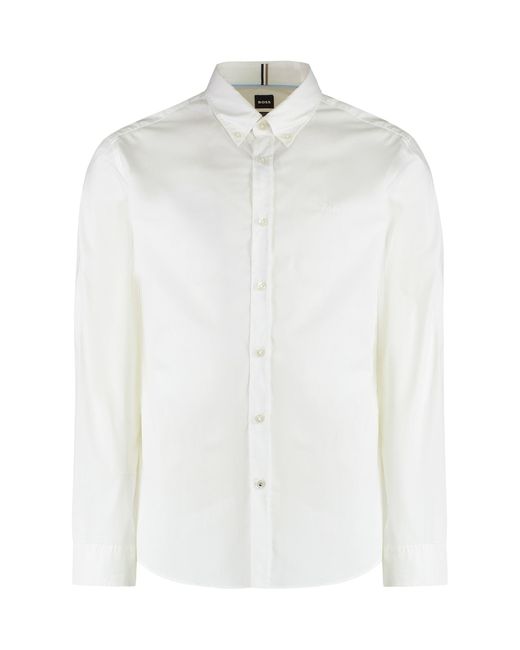 Boss White Slim Fit Shirt for men