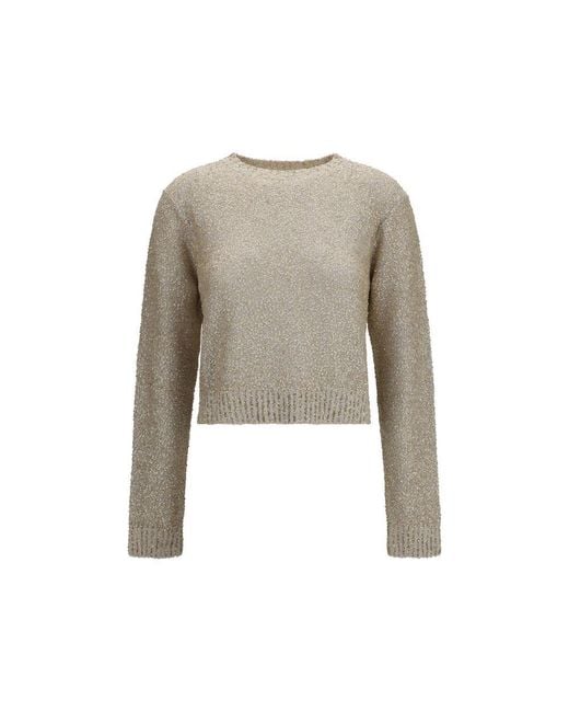 Brunello Cucinelli Multicolor Beige Linen Sweatshirt