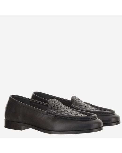 Bottega Veneta Brown Loafers Silenzio Leather Lambskin for men