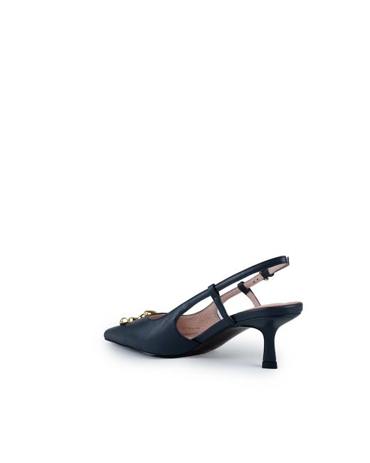 Coccinelle Blue C-Me Smooth Slingback Shoes