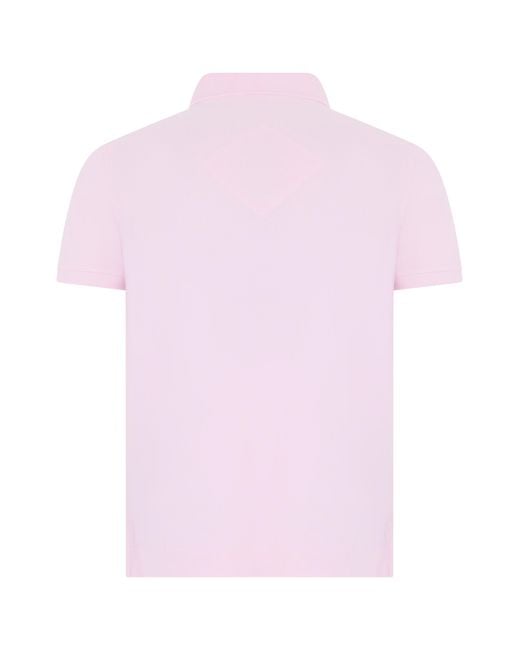 Canada Goose Pink Short-Sleeve Polo Shirt Cotton