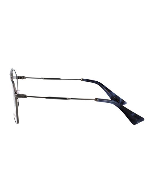 Dolce & Gabbana Multicolor Dolce & Gabbana Gunmetal Metal Glasses for men