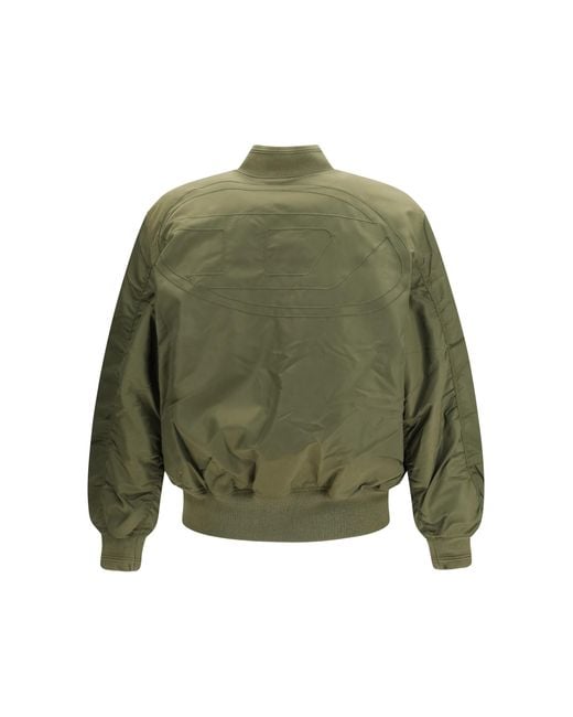 DIESEL Orange Bomber Jacket W-Type-D1 Outer: Polyamide for men