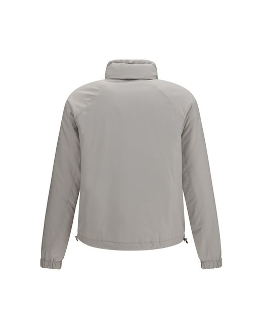 Brunello Cucinelli Gray Waterproof Jacket Polyester for men