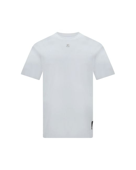Fendi White Ff T-Shirt Cotton T-Shirts for men