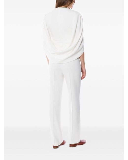 Alberta Ferretti White Trousers