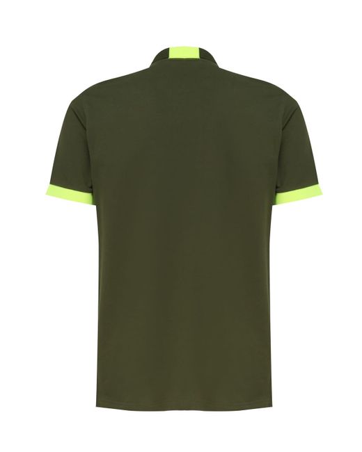 Sun 68 Green Polo T-Shirt With Front Logo for men