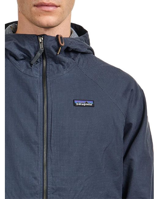 Patagonia Blue Lightweight Ripstop Waxed Cotton Jacket for men