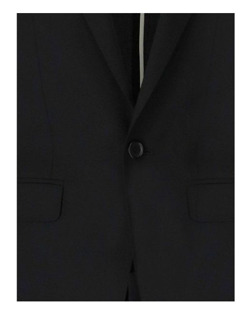 DSquared² Black Single-Breasted Two-Piece Tailored Suit for men