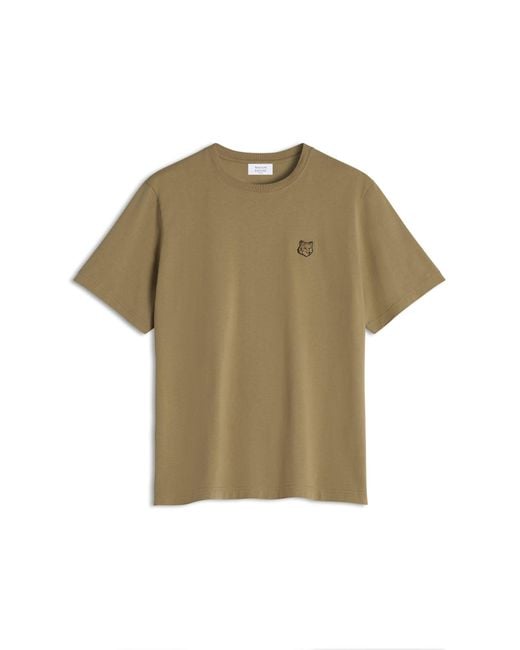 Maison Kitsuné Green Bold Fox Head Patch Comfort Tee Shirt for men