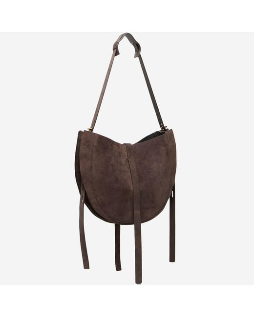 MINOBOSSI Brown Handbag Lizzie Suede Shoulder Bags