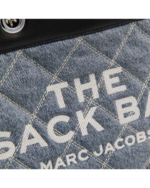 Marc Jacobs Metallic Denim Cotton The Chain Sack Shoulder Bag