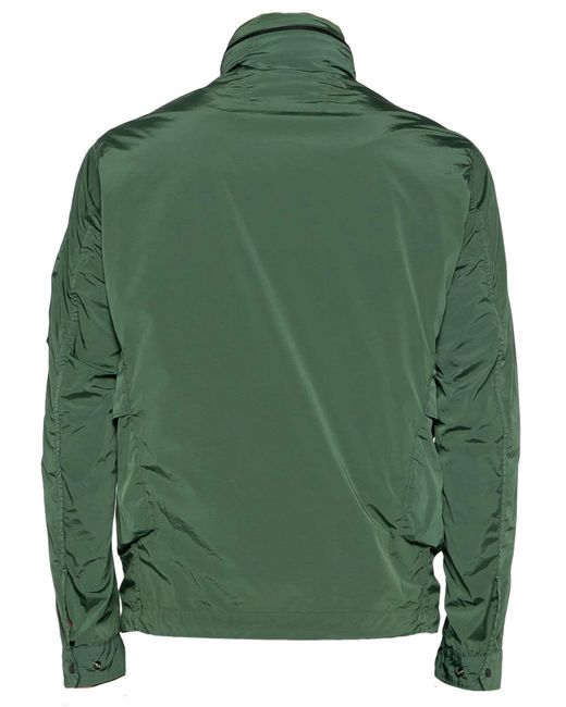 C P Company Green Lens-detail Hooded Jacket for men