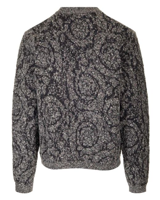 Versace Gray Sweaters for men