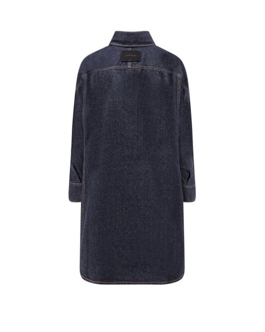 Givenchy Blue Long Denim Shirt