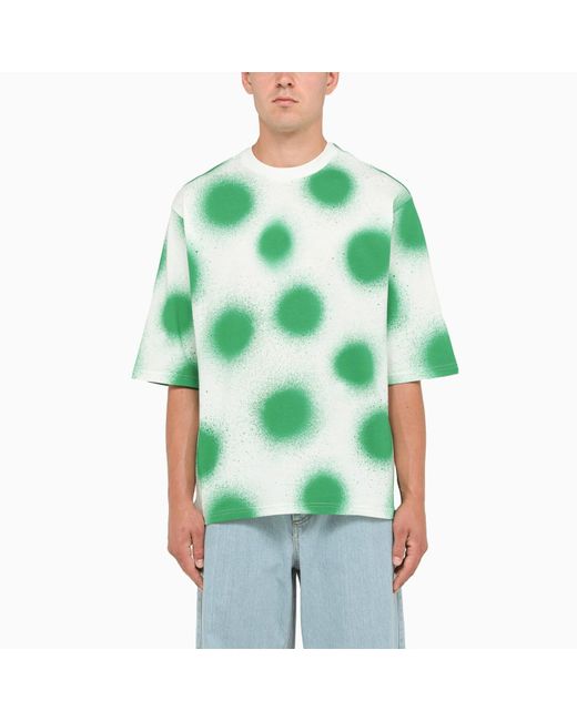 Moncler Genius Green And Polka Dot T-Shirt