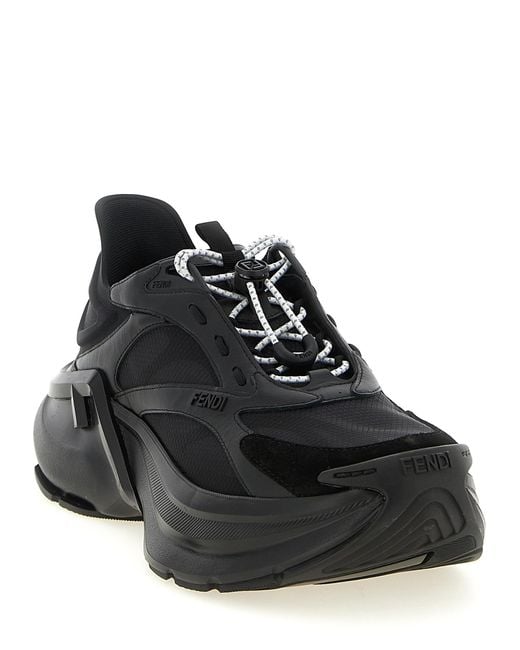 Fendi Black Logo Sneakers