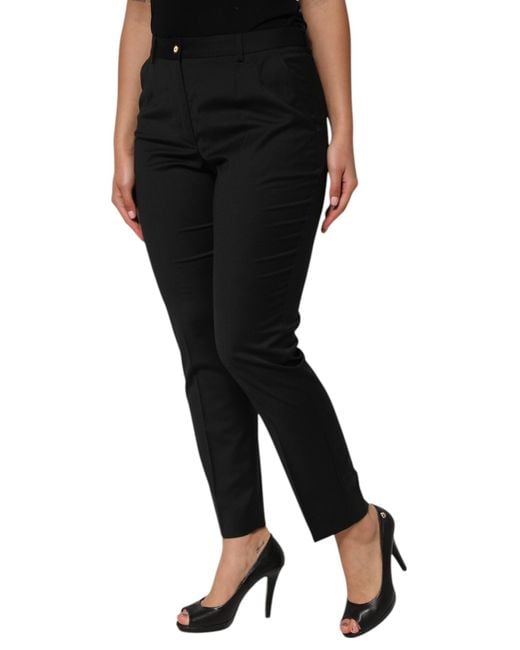 Dolce & Gabbana Black Slim Fit Pants