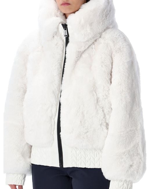 Goldbergh White Indira Reversible Faux Fur Ski Jacket