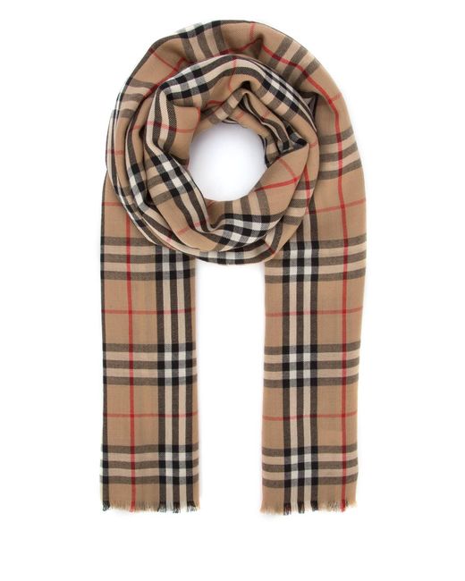 Burberry Brown Giant Vintage Check Scarf for men