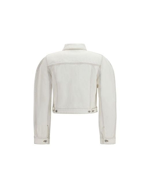 Jacquemus White Cotton Denim Jacket
