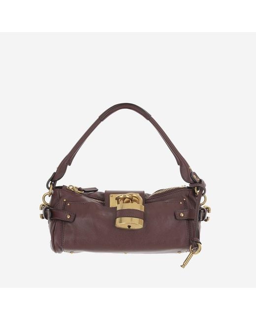 Chloé White Leather Shoulder Bag Paddington
