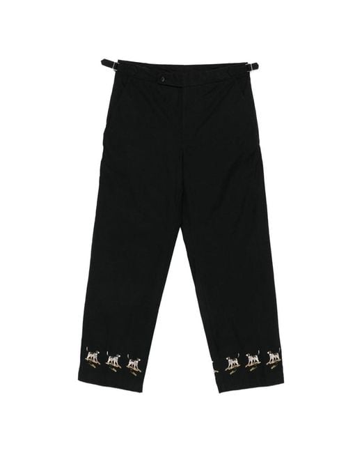 Bode Black Trousers for men