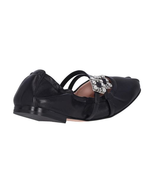 Roger Vivier Black Sleek 100% Leather Flat Loafers