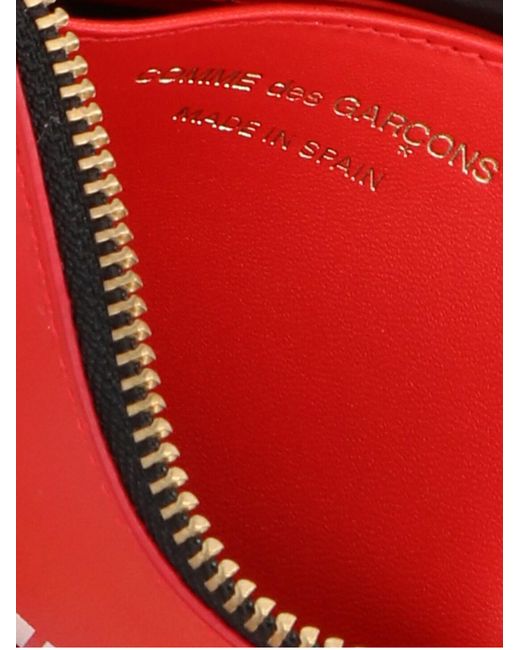 Comme des Garçons Red 'Huge Logo' Wallet