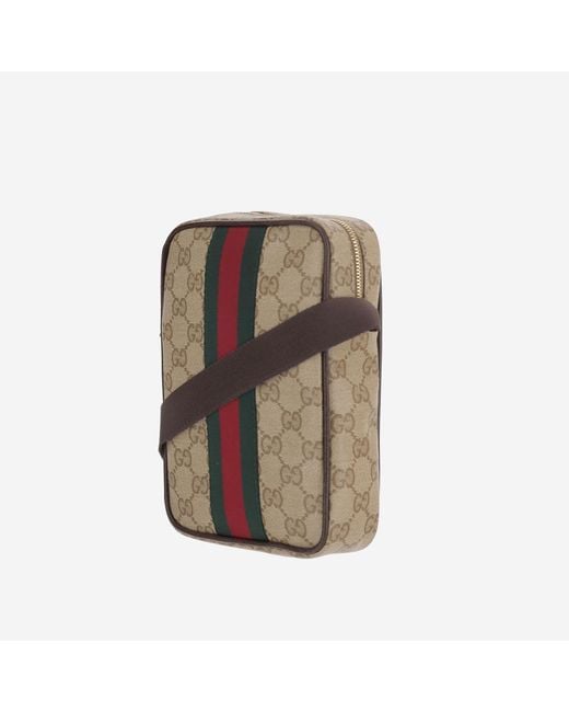 Gucci Multicolor Bag Mini Gg Web Detail Cotton Belt for men