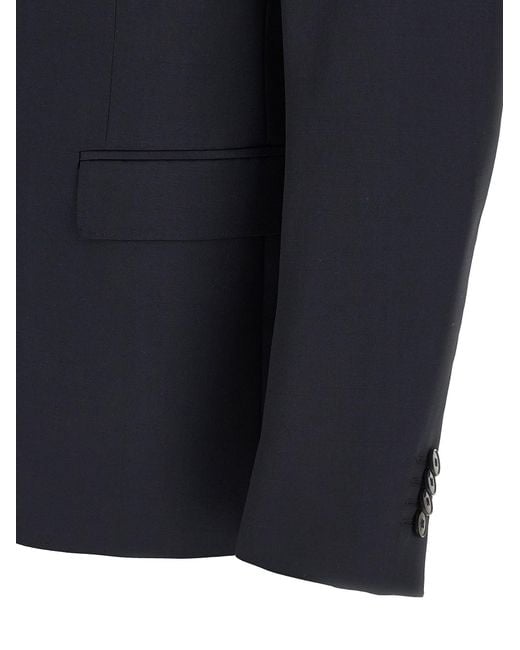 Zegna Blue Mohair Wool Dress for men