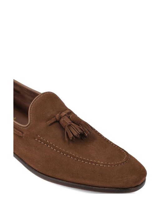 Church's Brown Tassel-Detailed Slip-On Loafers for men