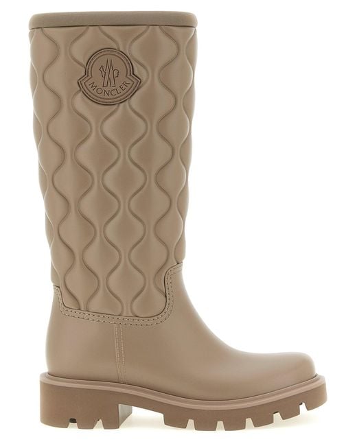 Moncler Brown Kickstream High Rain Boot