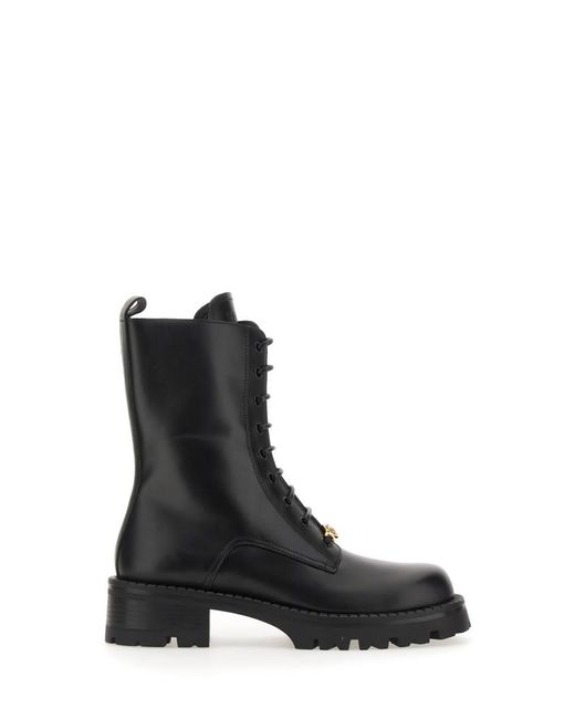 Versace Black Boot With Laces Alia