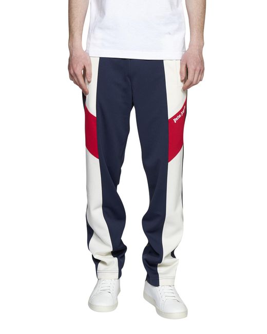 Palm Angels Pants in Navy Blue White 