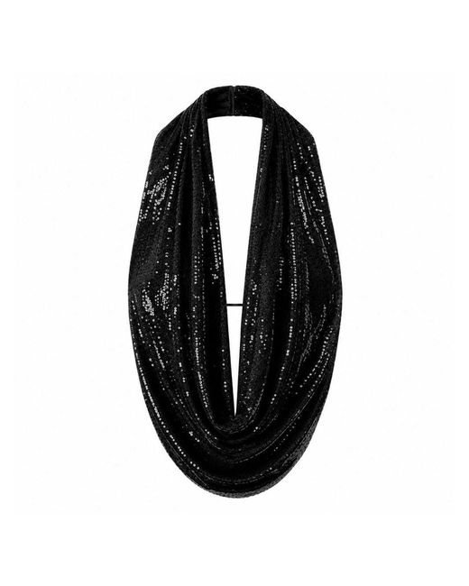 Amazuìn Black Sequined Tulle Draped Cowl Neckline And Open Back Top