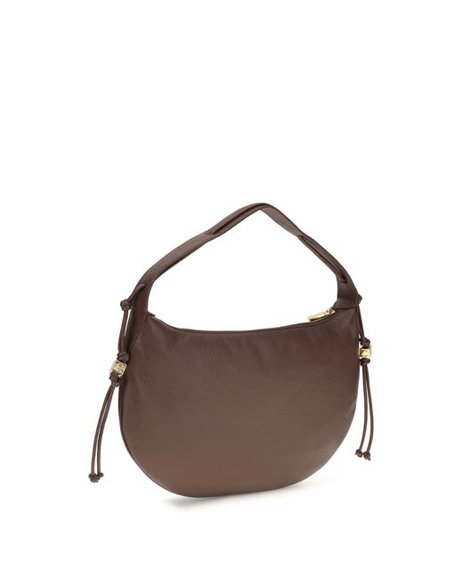 Coccinelle Brown Thess Shoulder Bag Calf Leather Bos Taurus