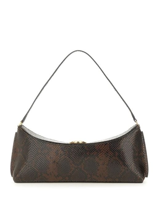 Jacquemus Black Clutch Bag Ovalo Leather Shoulder