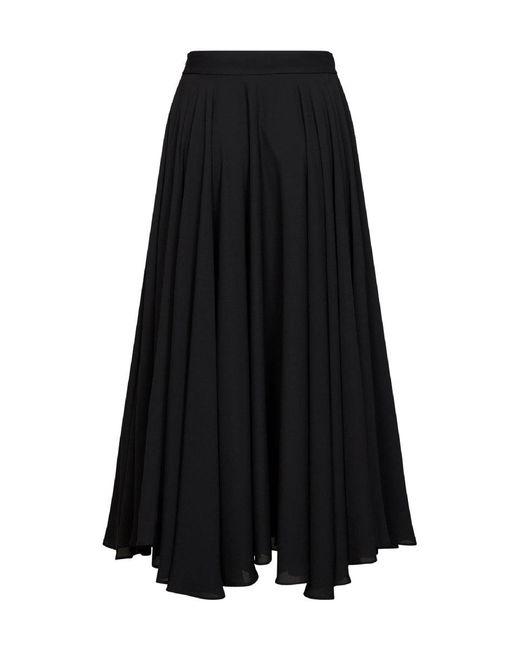 Blanca Vita Black Skirt Ganza Double Georgette Polyester