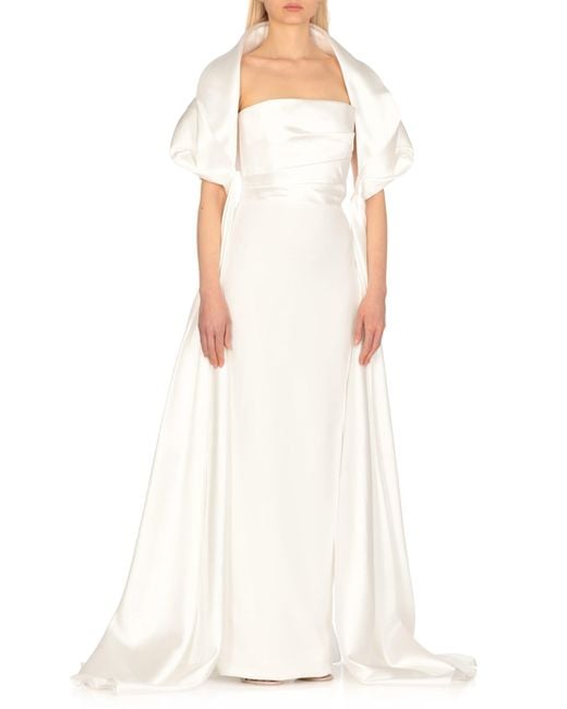 Solace London White Vera Maxi Dress