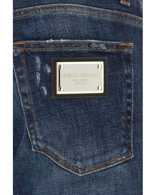 Dolce & Gabbana Blue Stretch Jeans for men