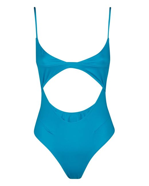 Jacquemus Synthetic Aranja Swimsuit in Turquoise (Blue) - Lyst