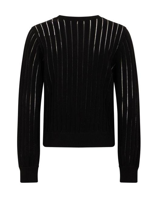 FRAME Black Sweater Ribbed Cotton