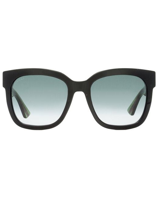 Gucci Square Sunglasses GG0034SN Black/green/red 54mm
