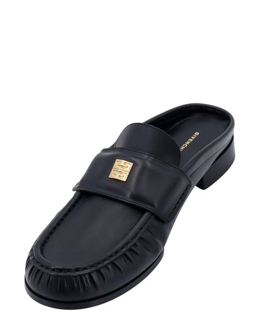 Givenchy Black 4g Plaque Mules