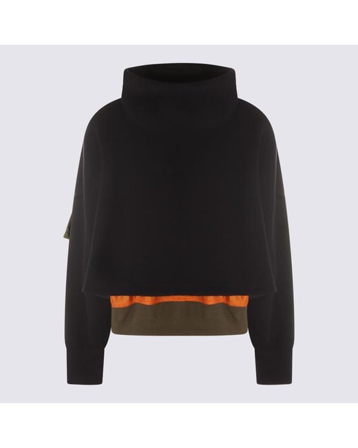 Sacai Black Jackets Co Polyester